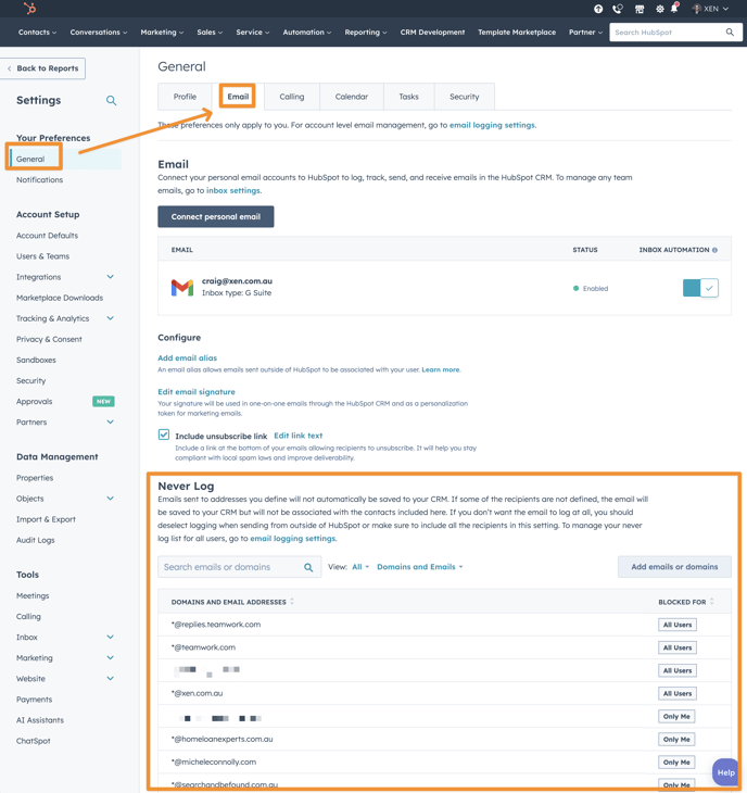 hubspot-neverlog-settings-1